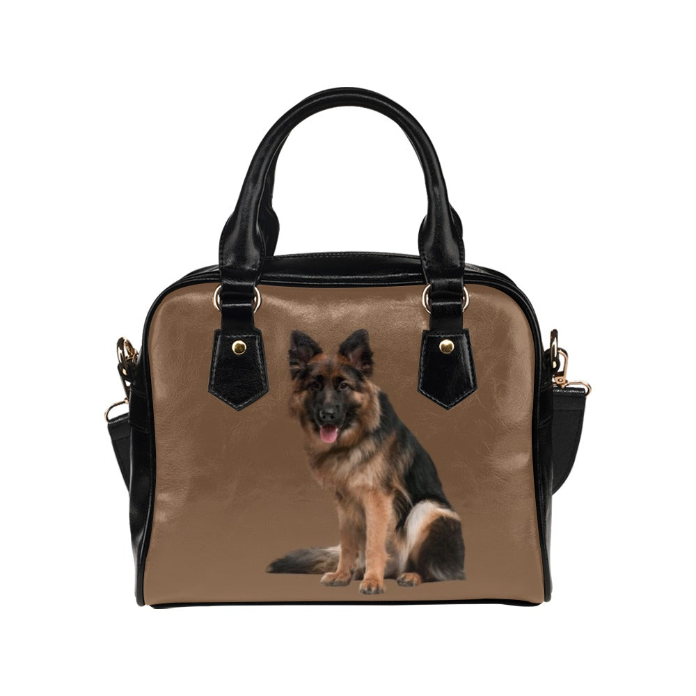 German Shepherd Shoulder Bag - Tan