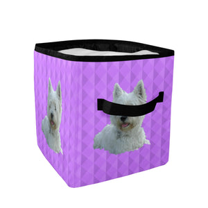 Westie Storage Basket - Purple