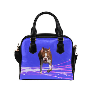 Boston Terrier Shoulder Bag - Red/White