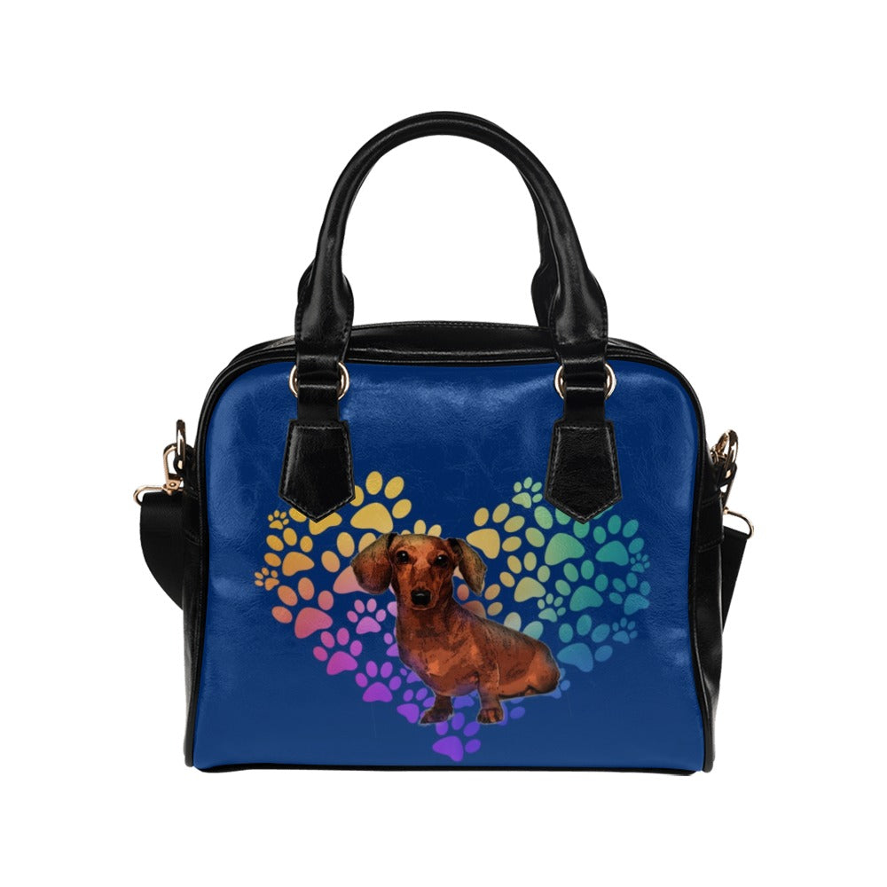 Dachshund Heart Shoulder Bag