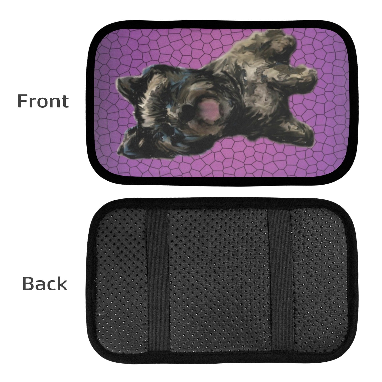 Cairn Terrier Car Console Cover - Black