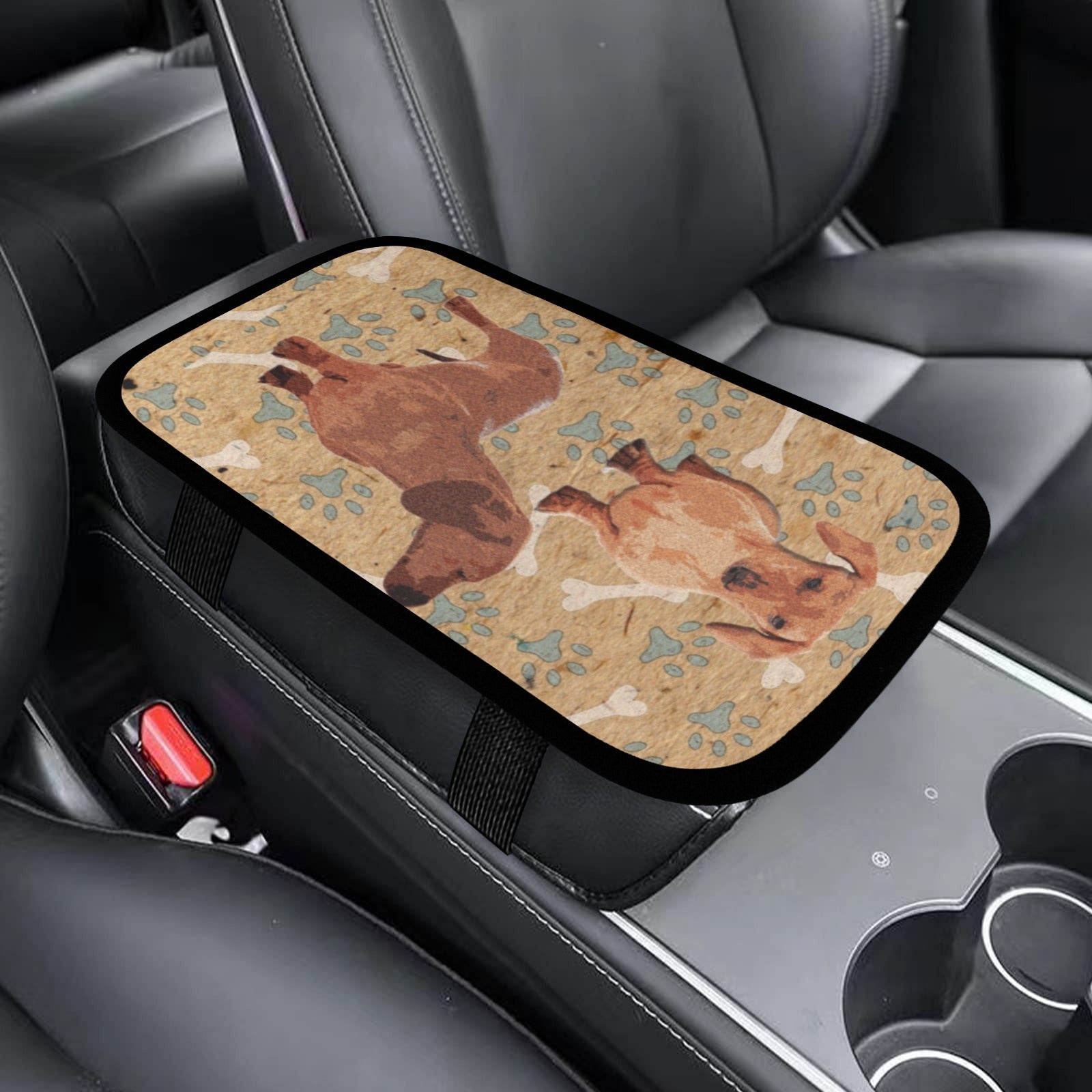 Dachshund Car Console Cover