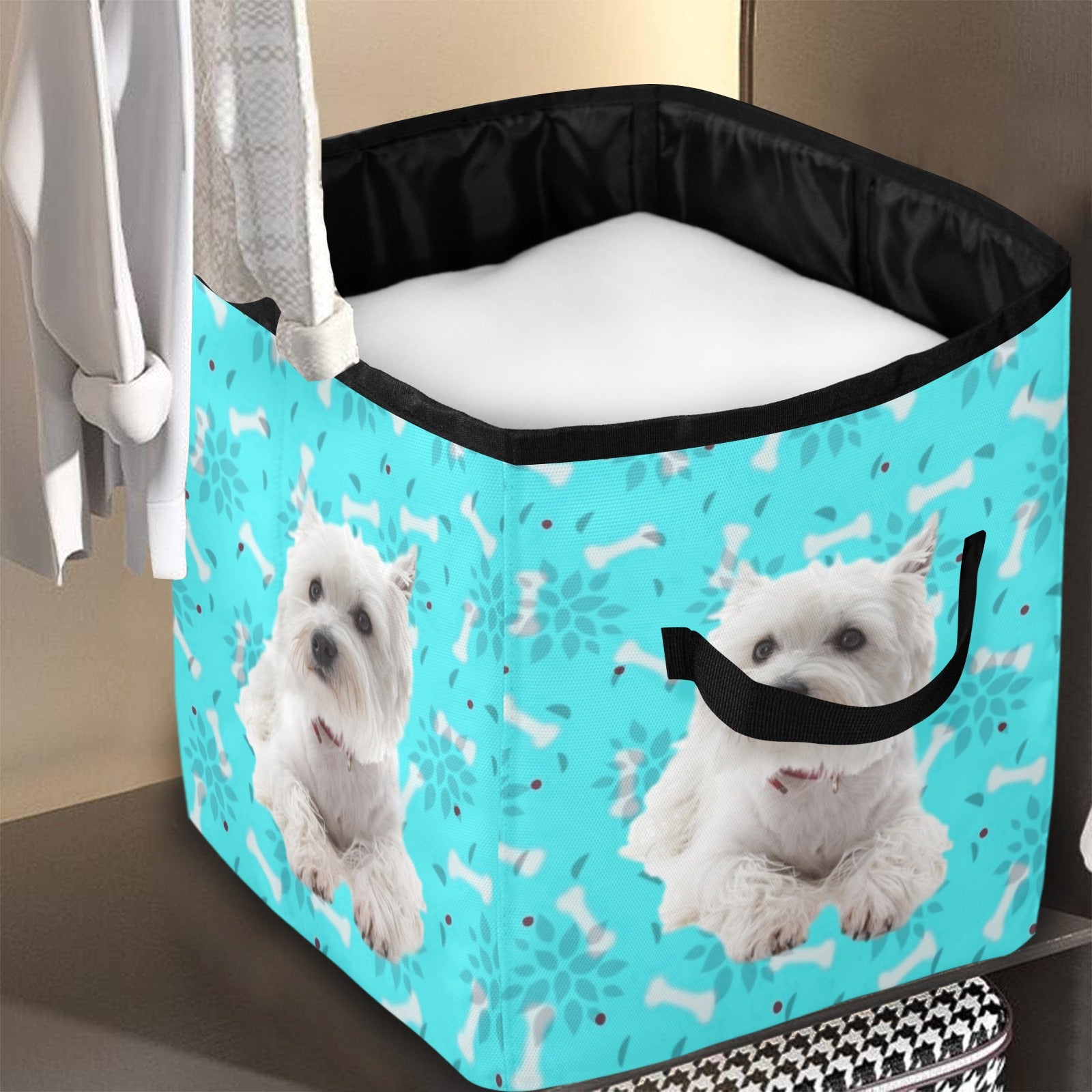 Westie & Bones Storage Basket