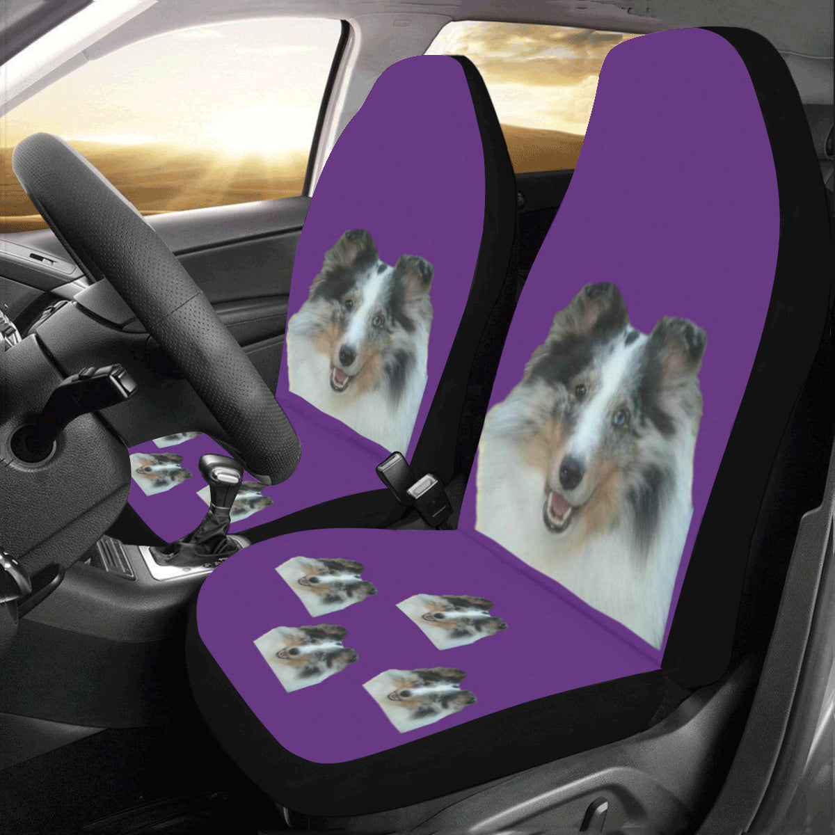 Sheltie Car Seat Covers - Dante