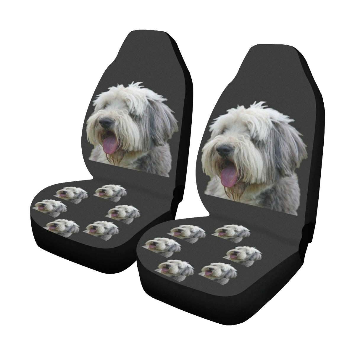 Bearded Collie Car Seat Covers (Set of 2)