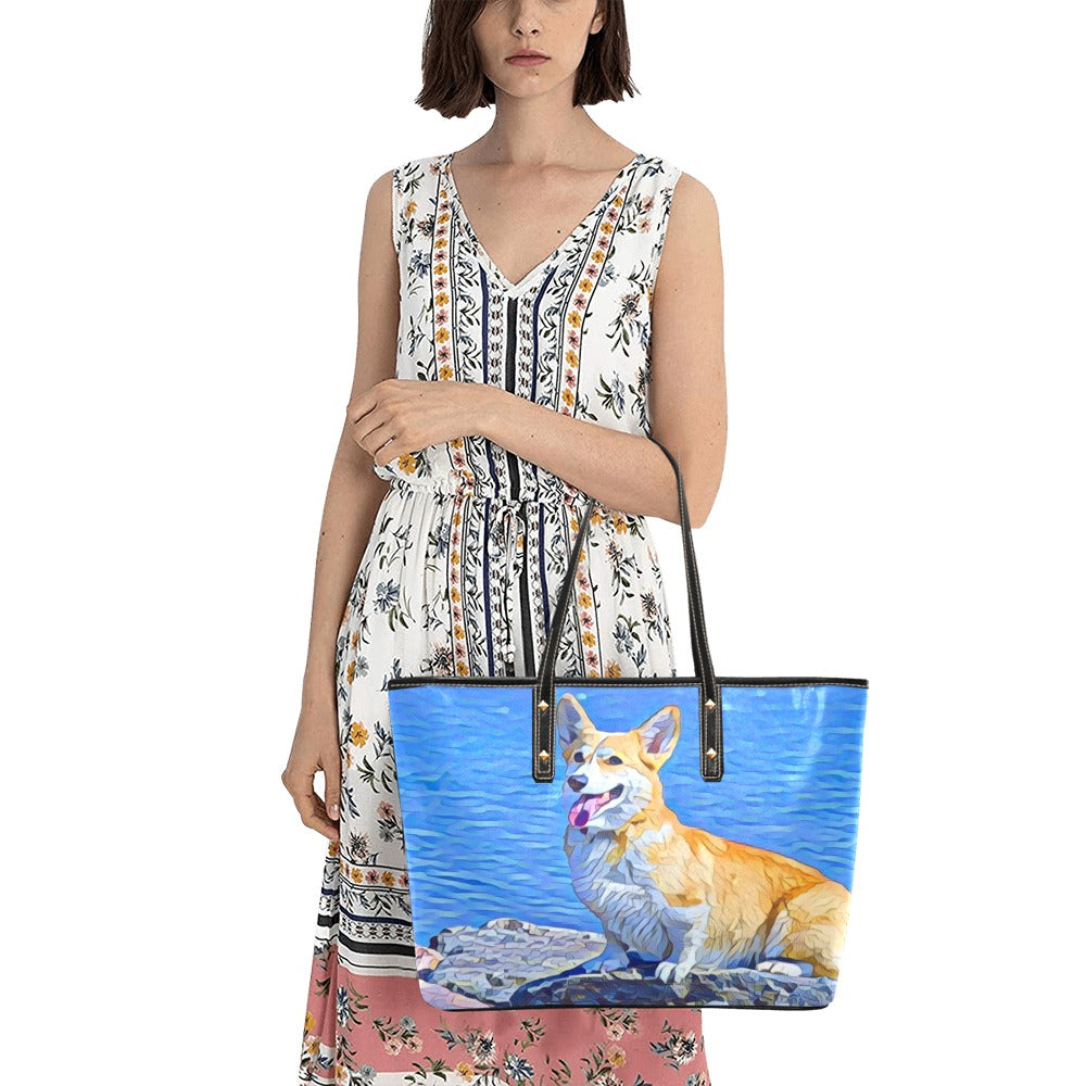 Corgi Tote Bag - Beach