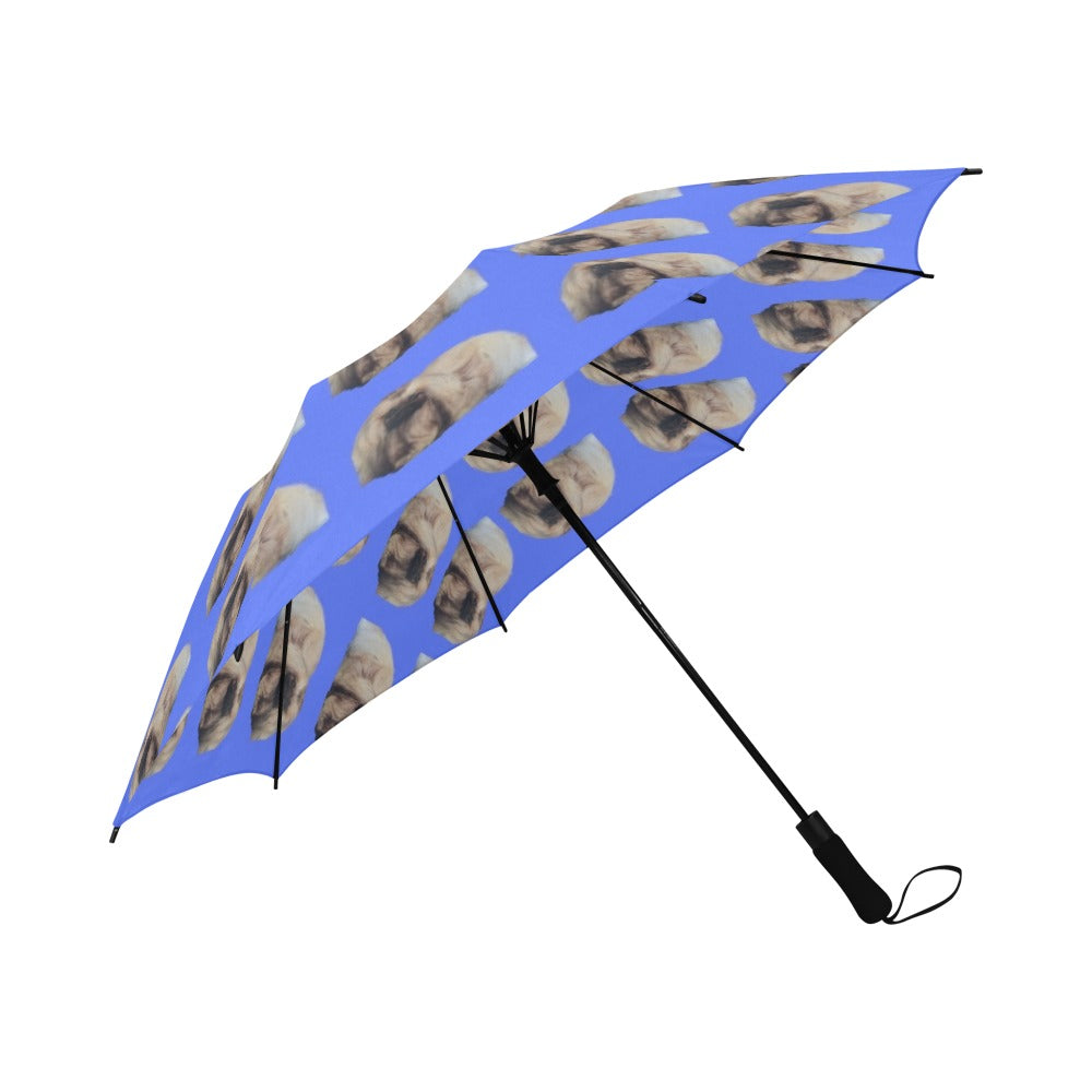 Jennifer's Pekingese Umbrella - Blue