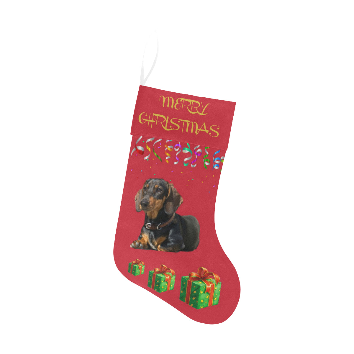 Dachshund Christmas Stocking