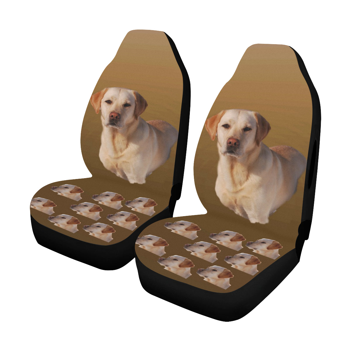 Yellow Lab Car Seat Covers (Set of 2)- Airbag compatible
