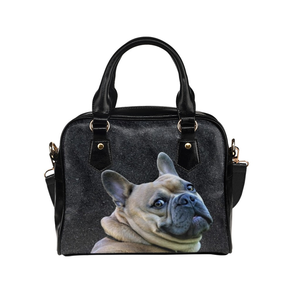 French Bulldog Shoulder Bag - Black