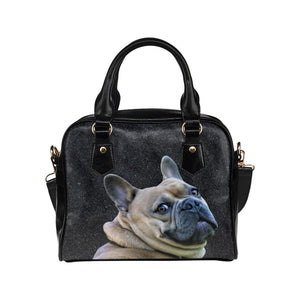 French Bulldog Shoulder Bag - Black