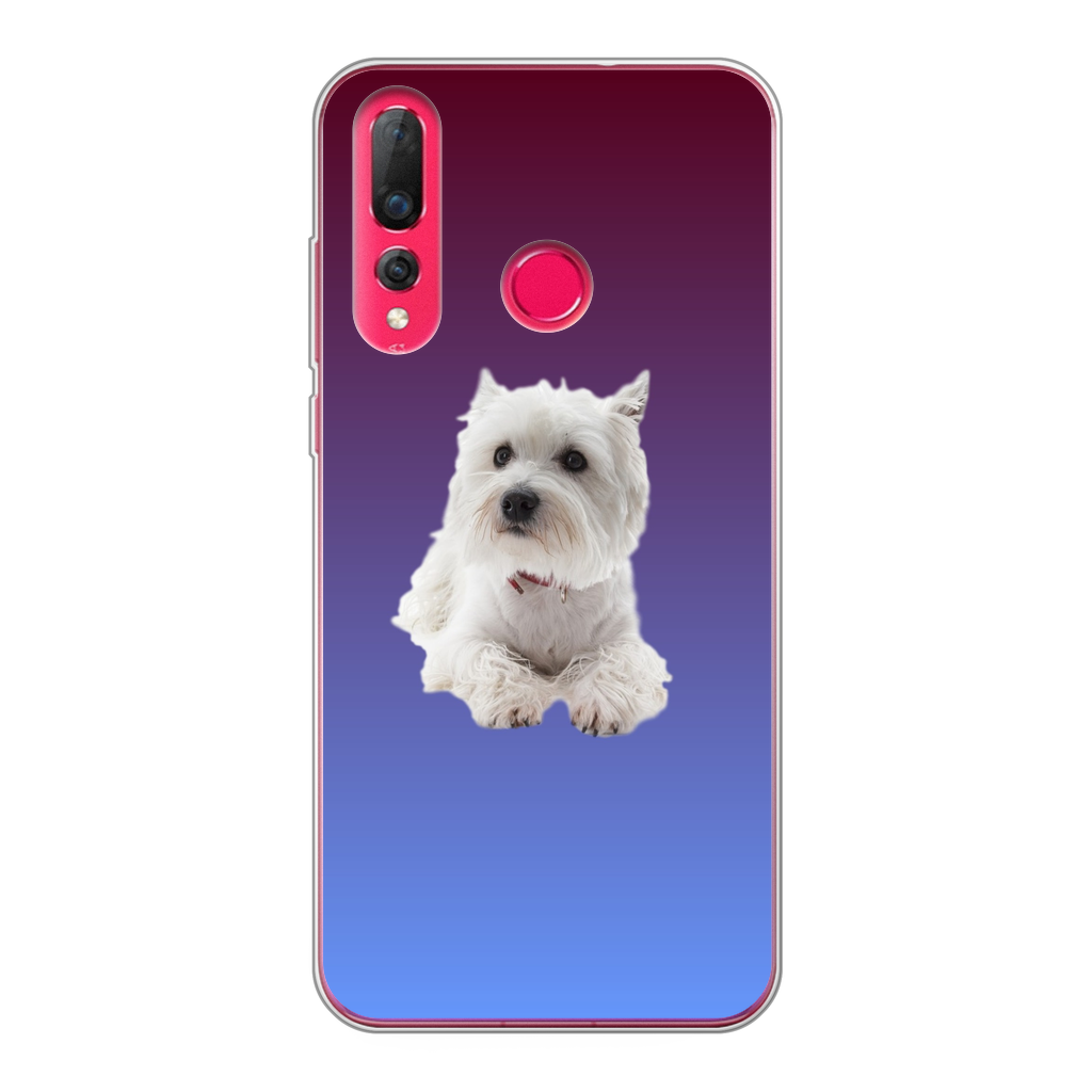 Westie Back Printed Transparent Soft Phone Case