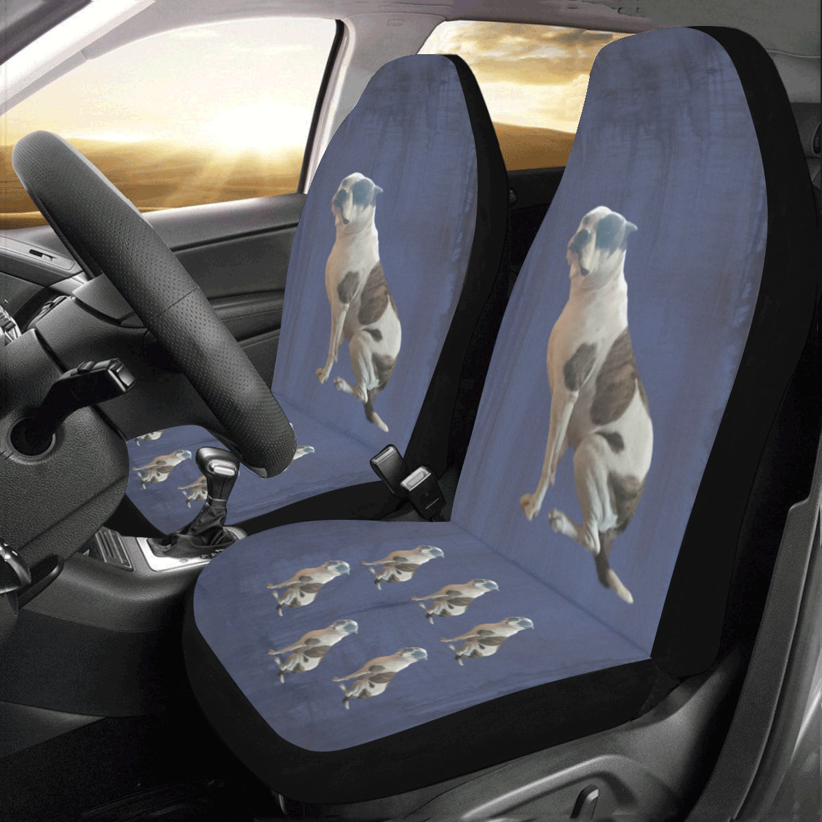 American Bulldog Car Seat Covers (Set of 2) - Kate
