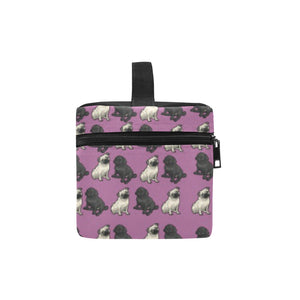 Pug Cosmetic Bag - Tan & Black