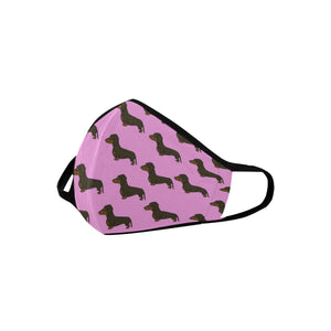 Dachshund Cloth Face Cover - Pink
