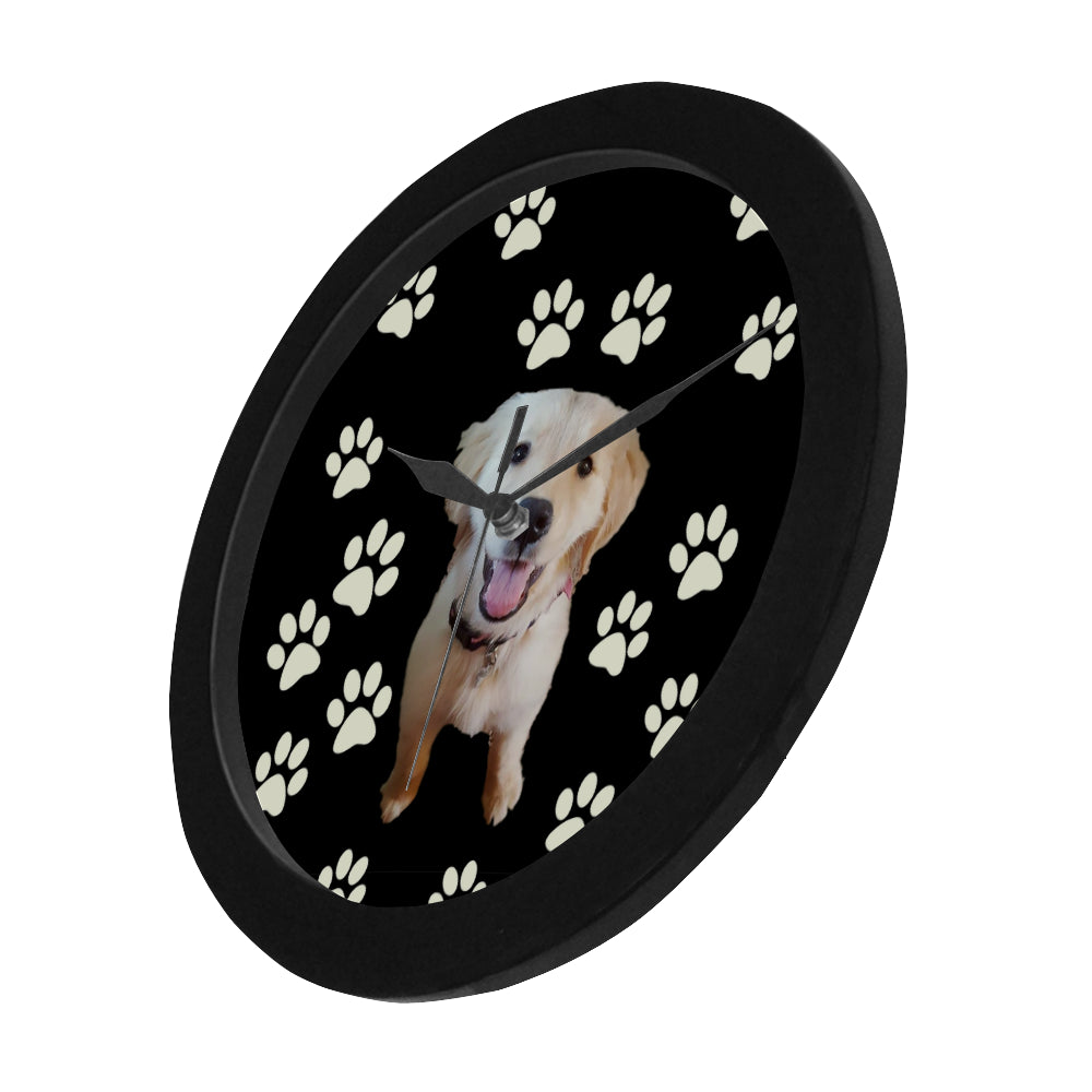 Golden Retriever Clock