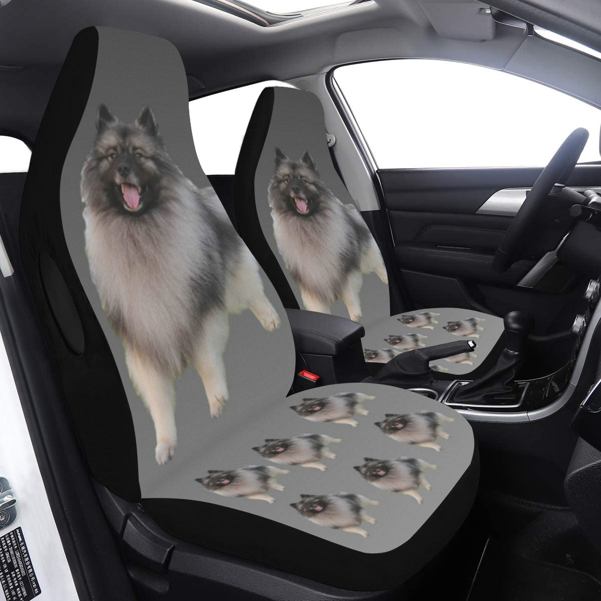 Keeshond Car Seat Covers (Set of 2) - Airbag Compatible