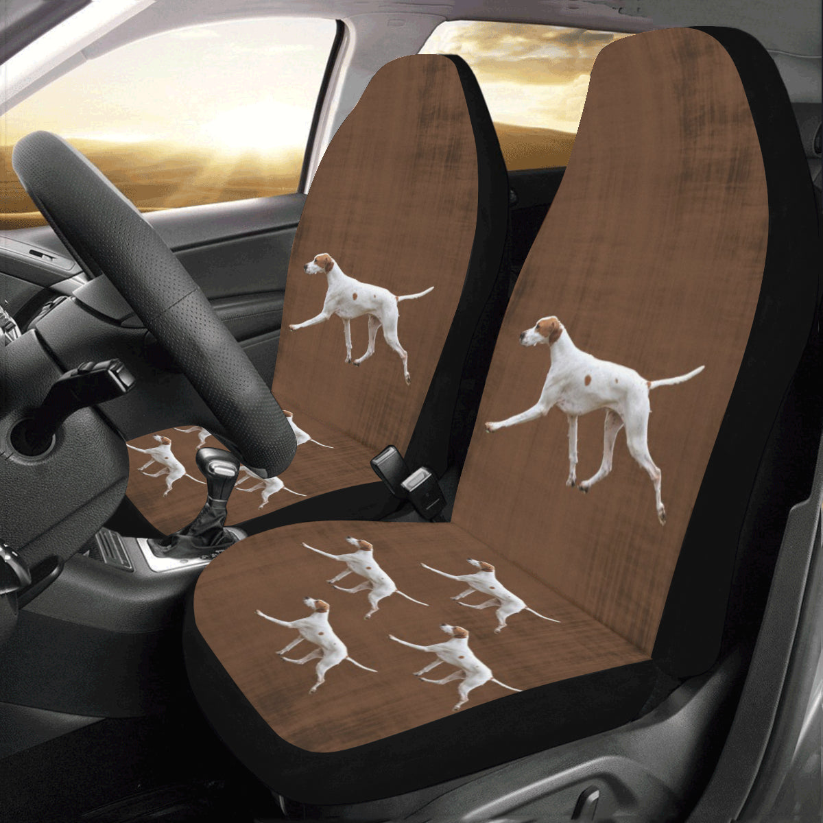 English Pointer Car Seat Covers (Set of 2)