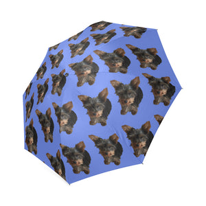 Yorkie Umbrella - Blue