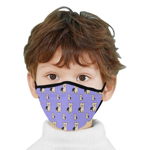 Yorkie Face Cover - Purple
