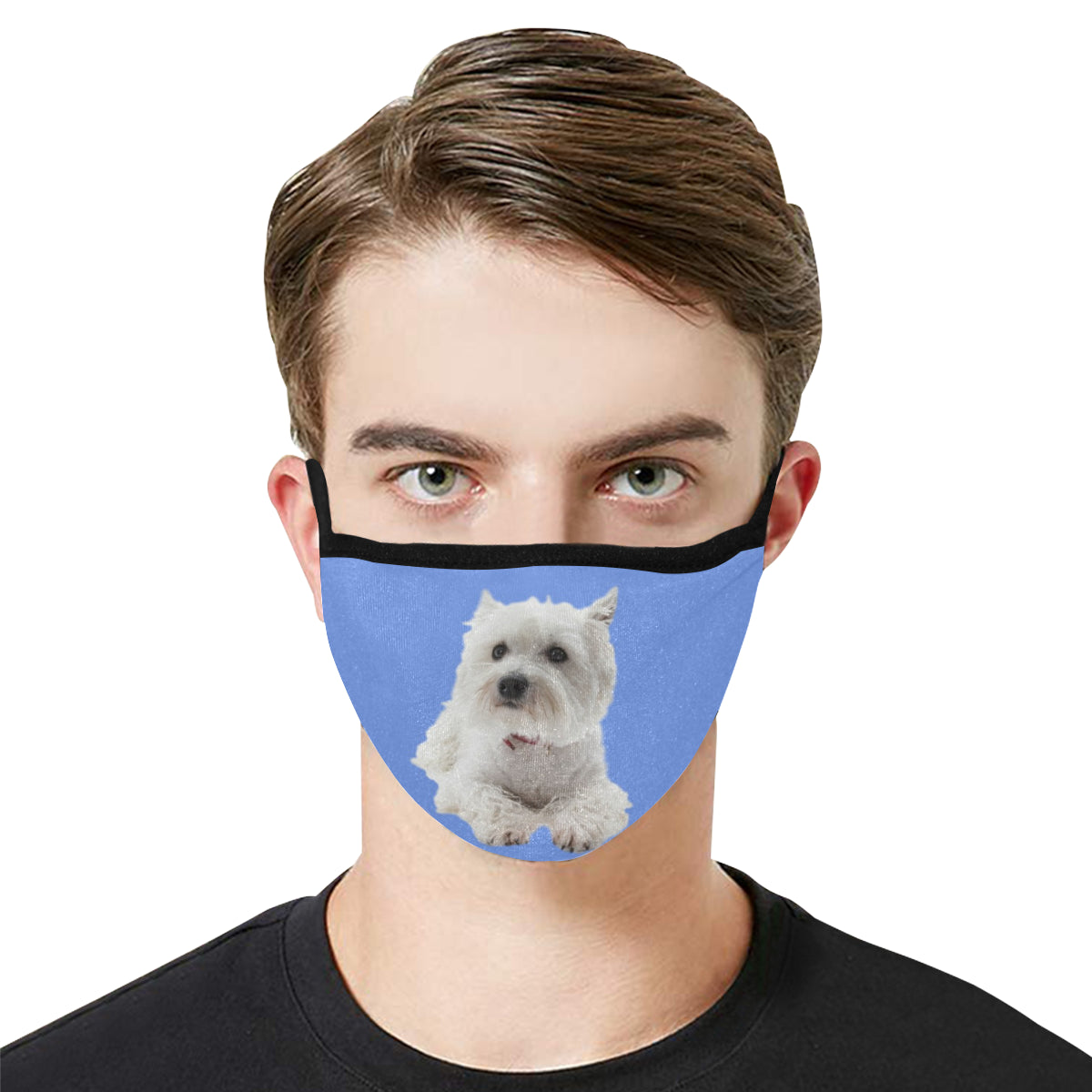 Westie Face Cover - Blue