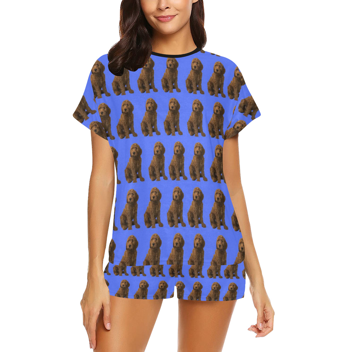 2 Piece Goldendoodle PJ Set - Blue