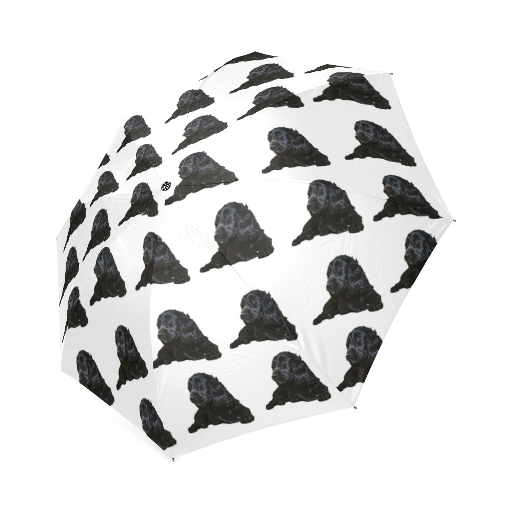 Cocker Spaniel Umbrella - Black on White