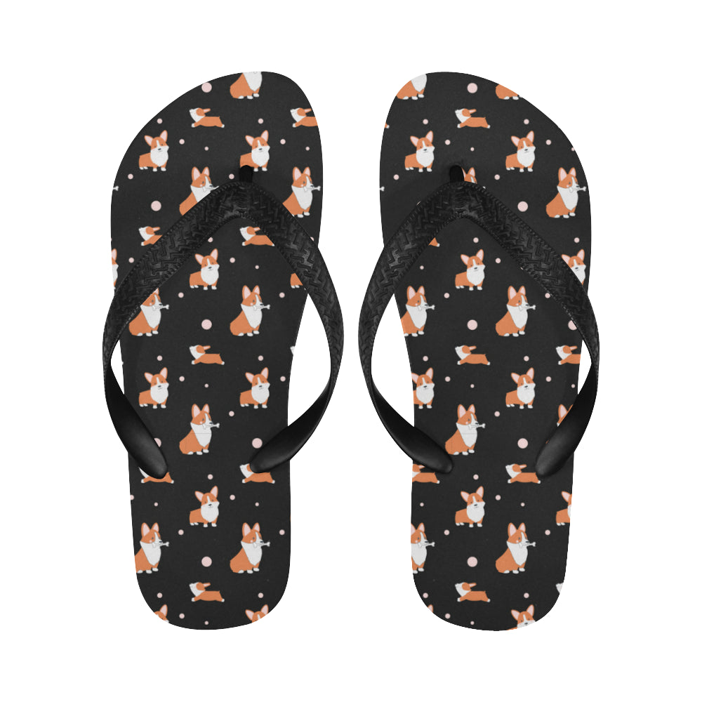 Corgi Flip Flops - Cartoon