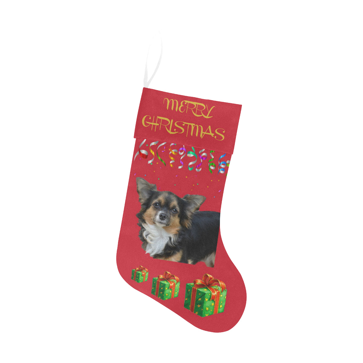 Chihuahua Christmas Stocking