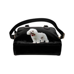Poodle Shoulder Bag - White