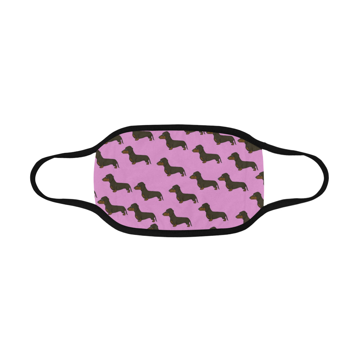 Dachshund Cloth Face Cover - Pink