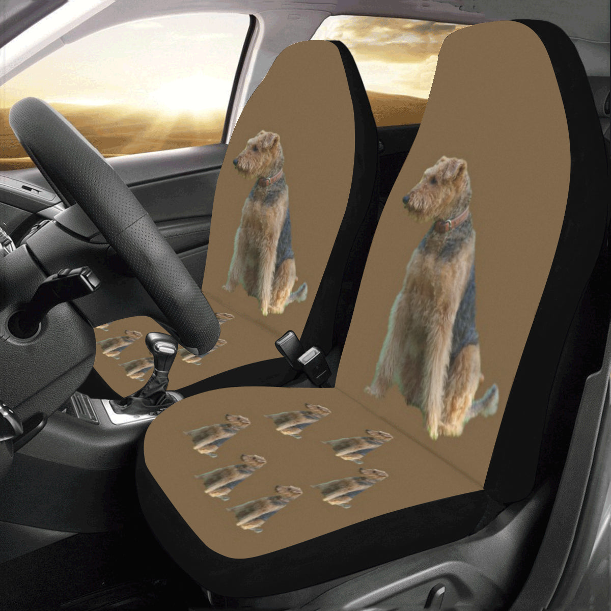 Airedale Terrier Car Seat Covers (Set of 2)