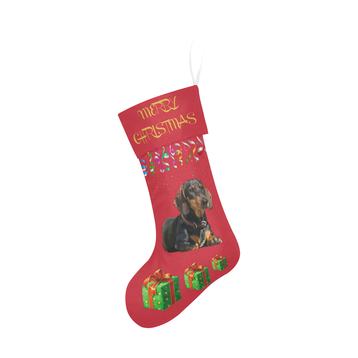 Dachshund Christmas Stocking