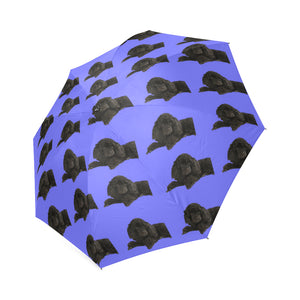 Poodle Umbrella - Black Toy Poodle