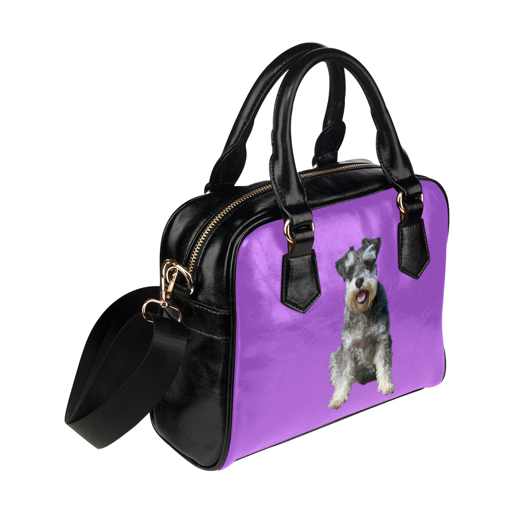 Schnauzer Shoulder Bag - Purple