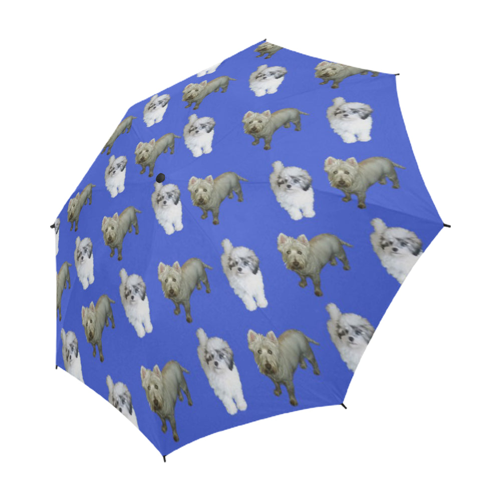 Westie & Shih Poo Umbrella - Semi Automatic