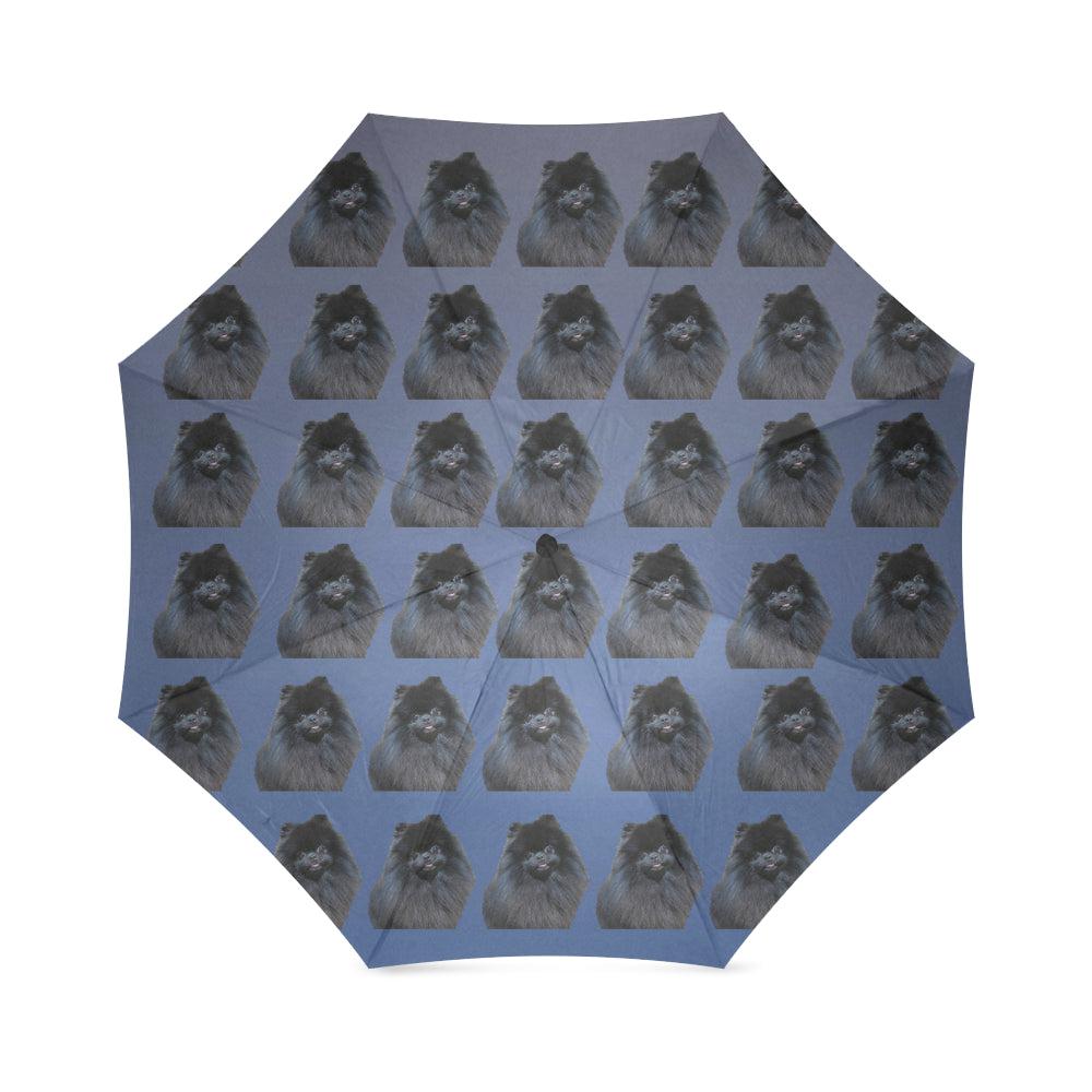 Pomeranian Umbrella - Black Pom