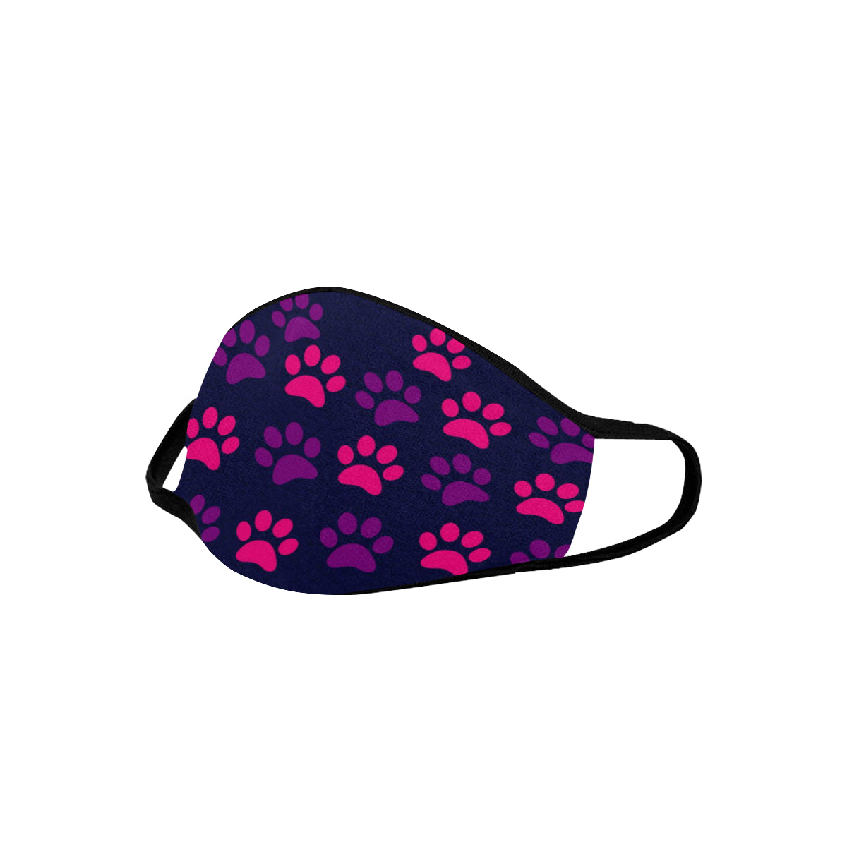 Paw Print Face Cover - Purple/Pink