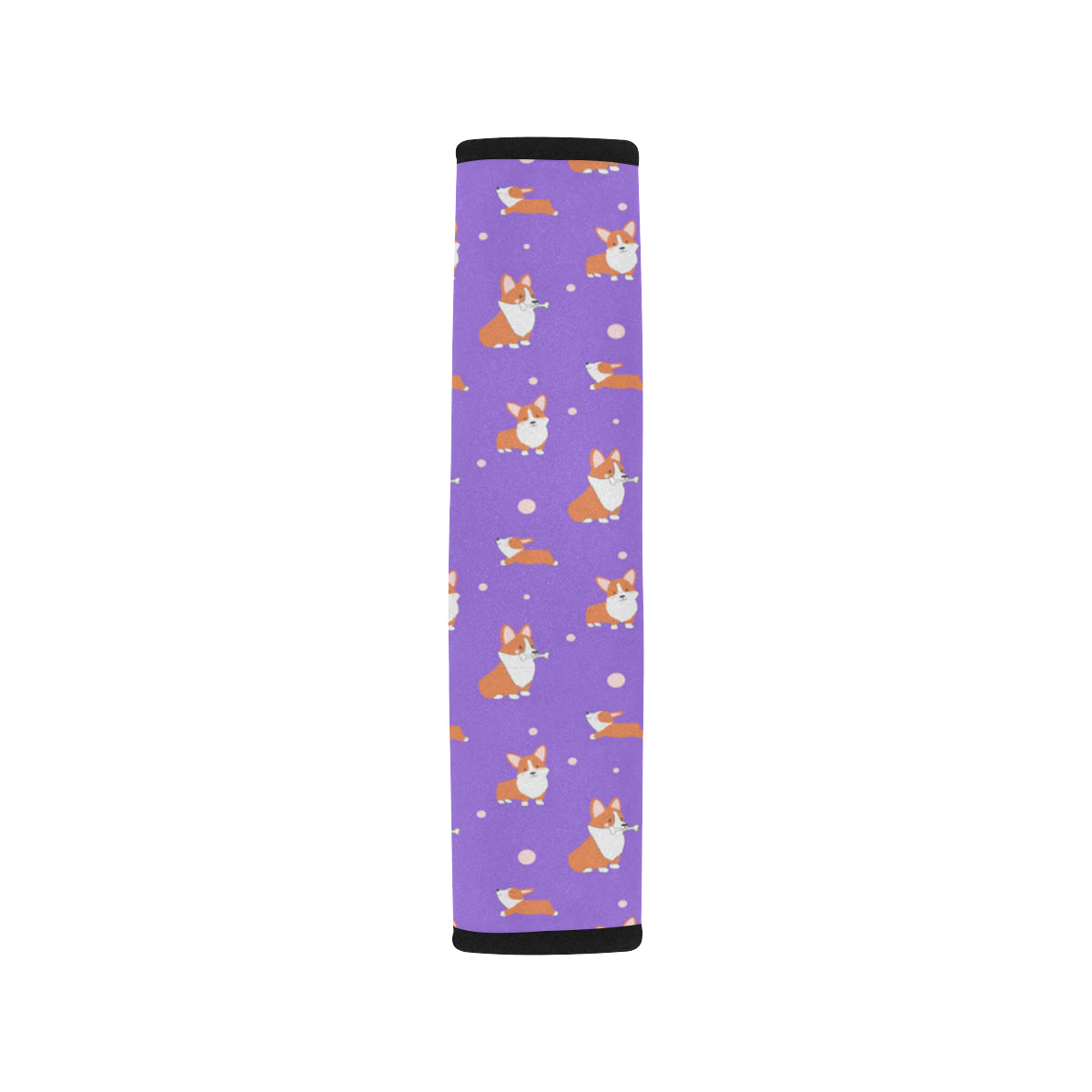 Corgi Car Seat Belt Cover - Purple