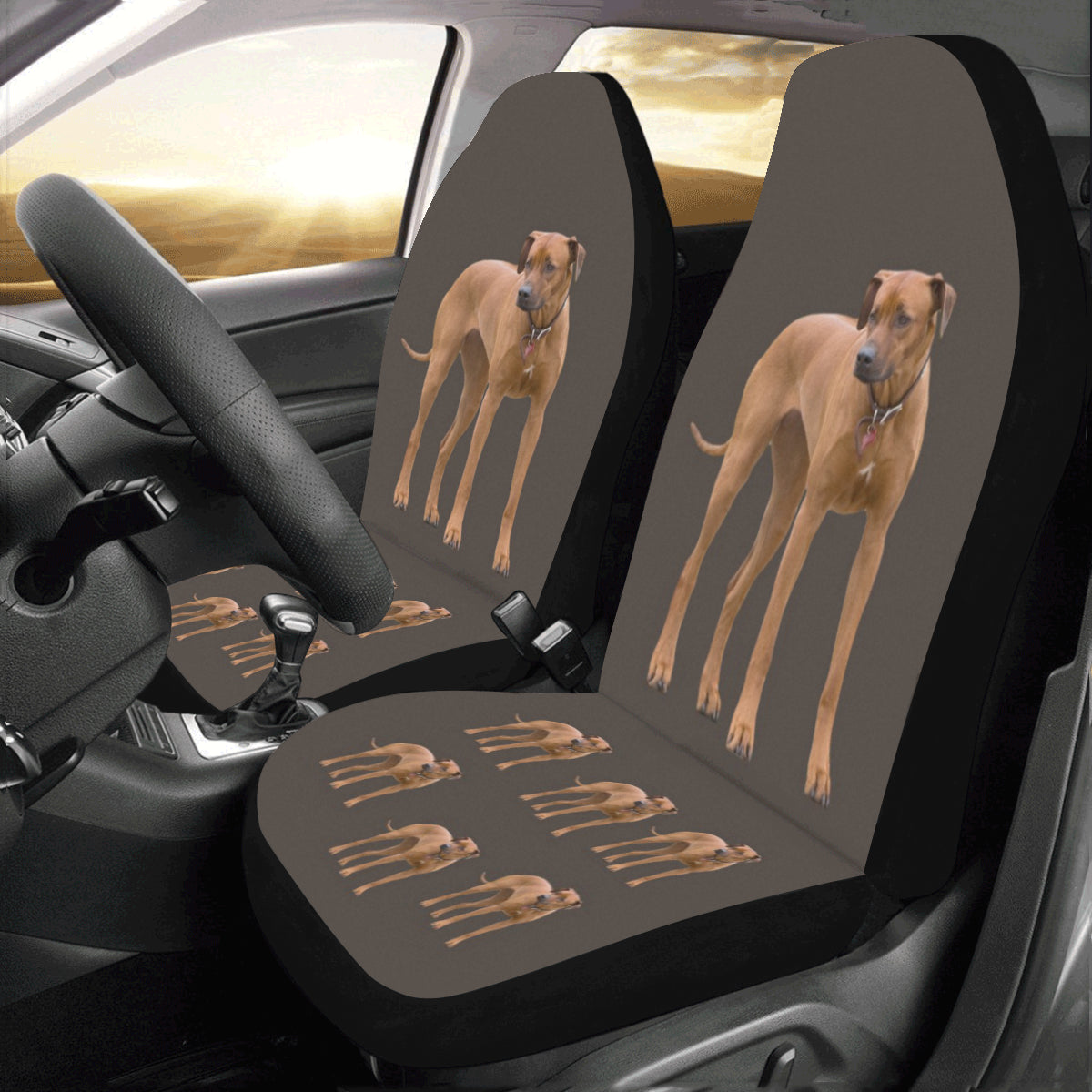 Rhodesian Ridgeback Car Seat Covers (Set of 2) - Standing