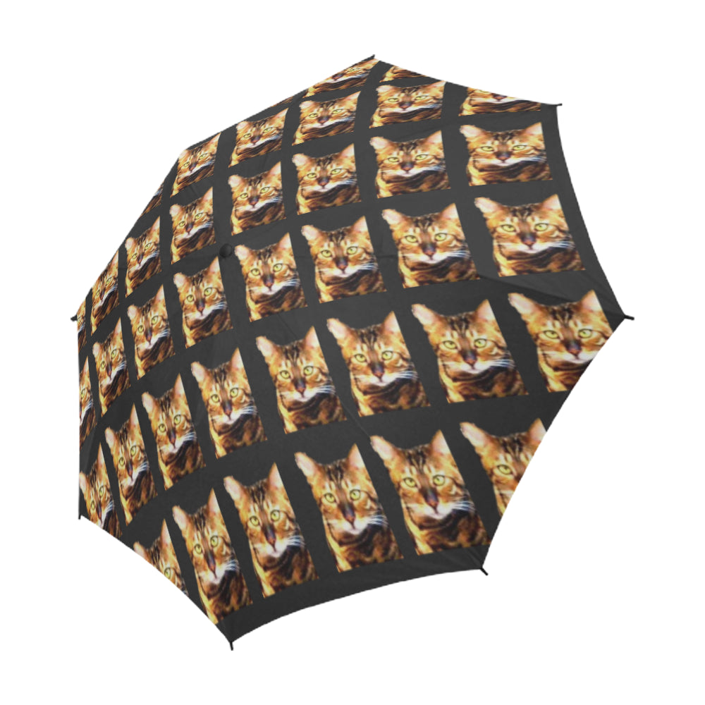 Bengal Cat Umbrella - Semi-Automatic