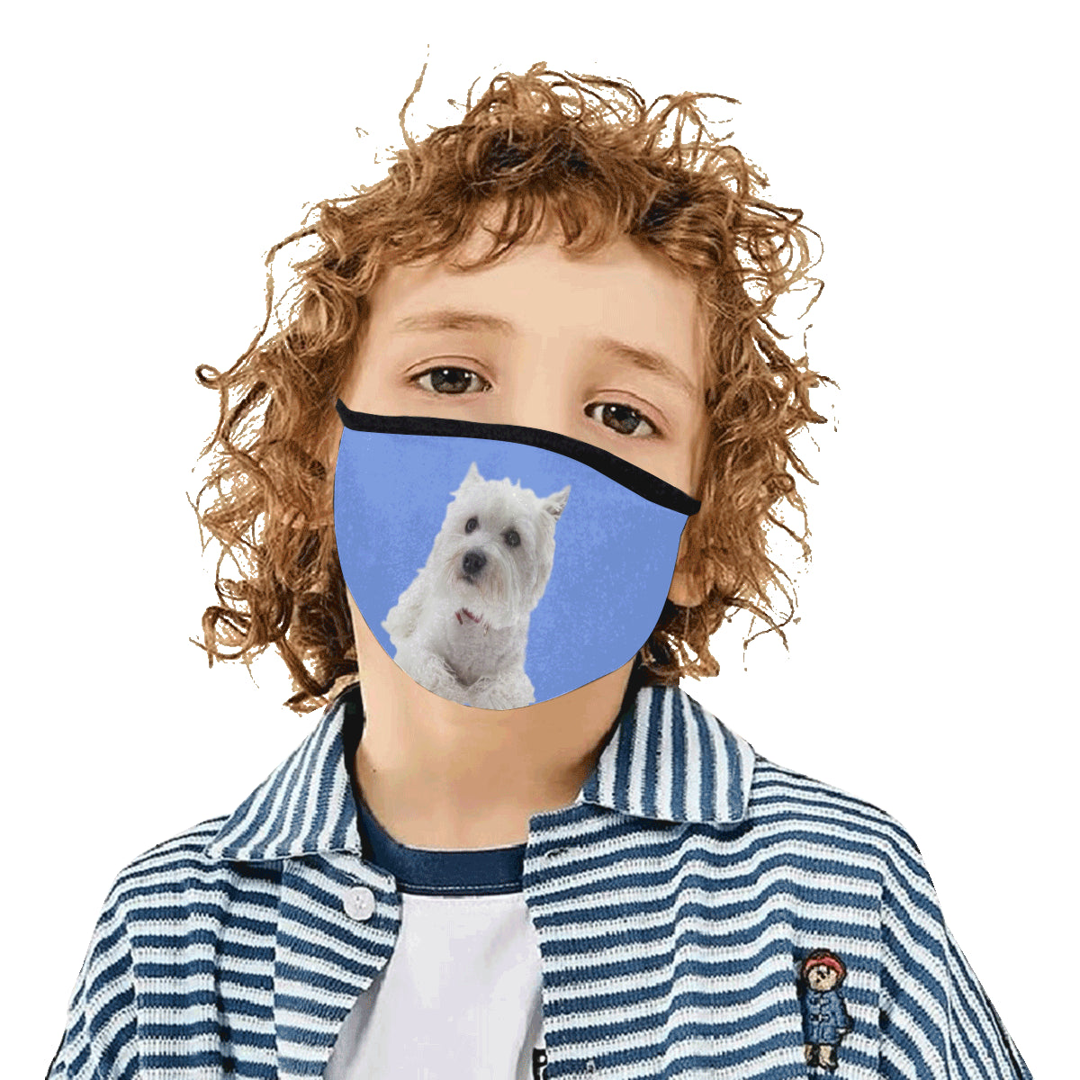 Westie Face Cover - Blue