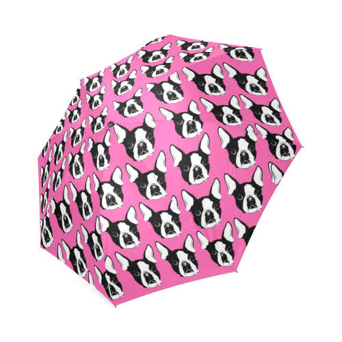 Boston Terrier Umbrella - Pink
