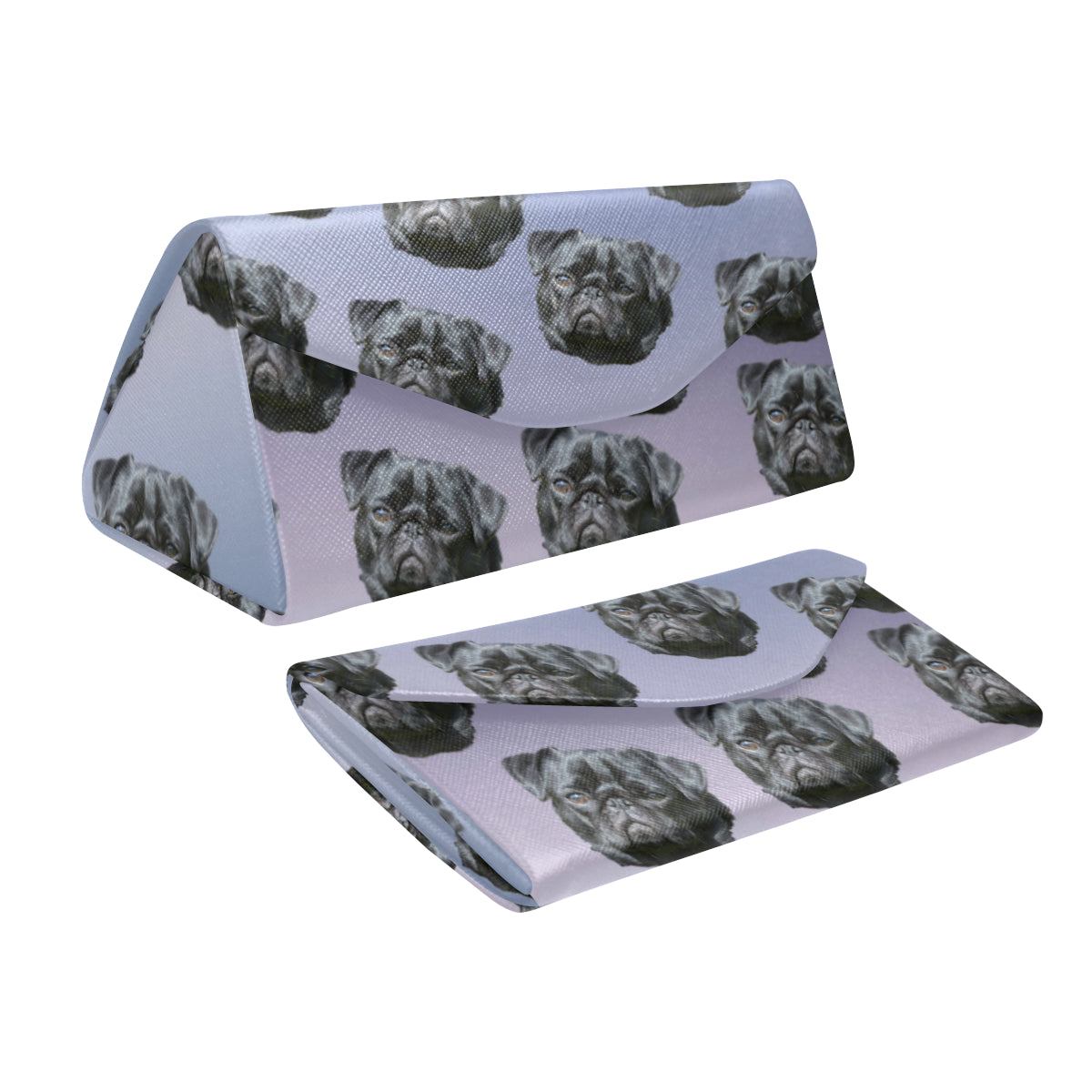 Pug Glasses/Sunglasses Case - Black Pug