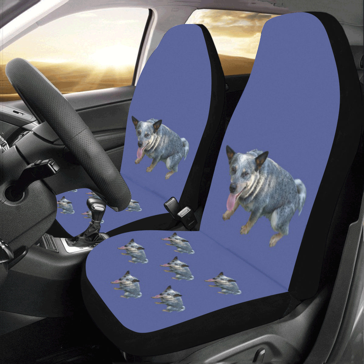 Blue Heeler Car Seat Covers (Set of 2)