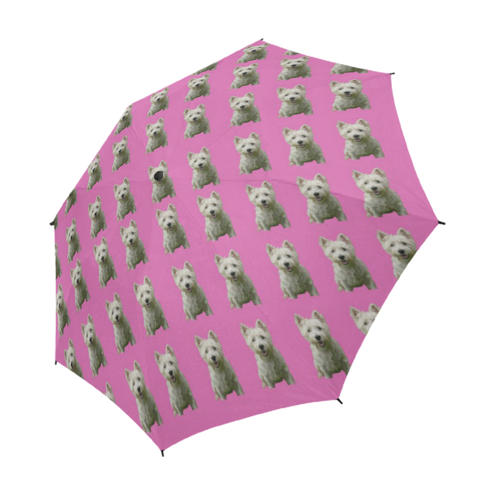 Westie Umbrella - Pink