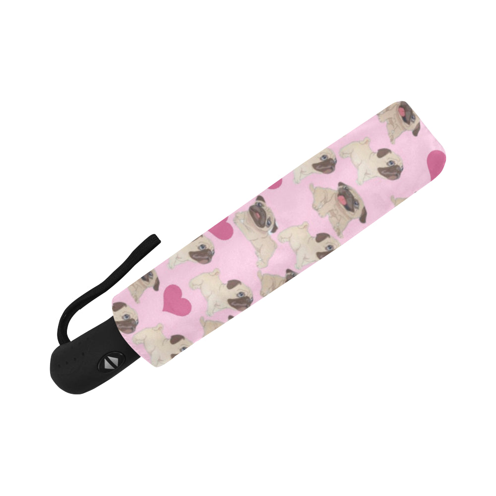 Pug Heart Automatic Umbrella