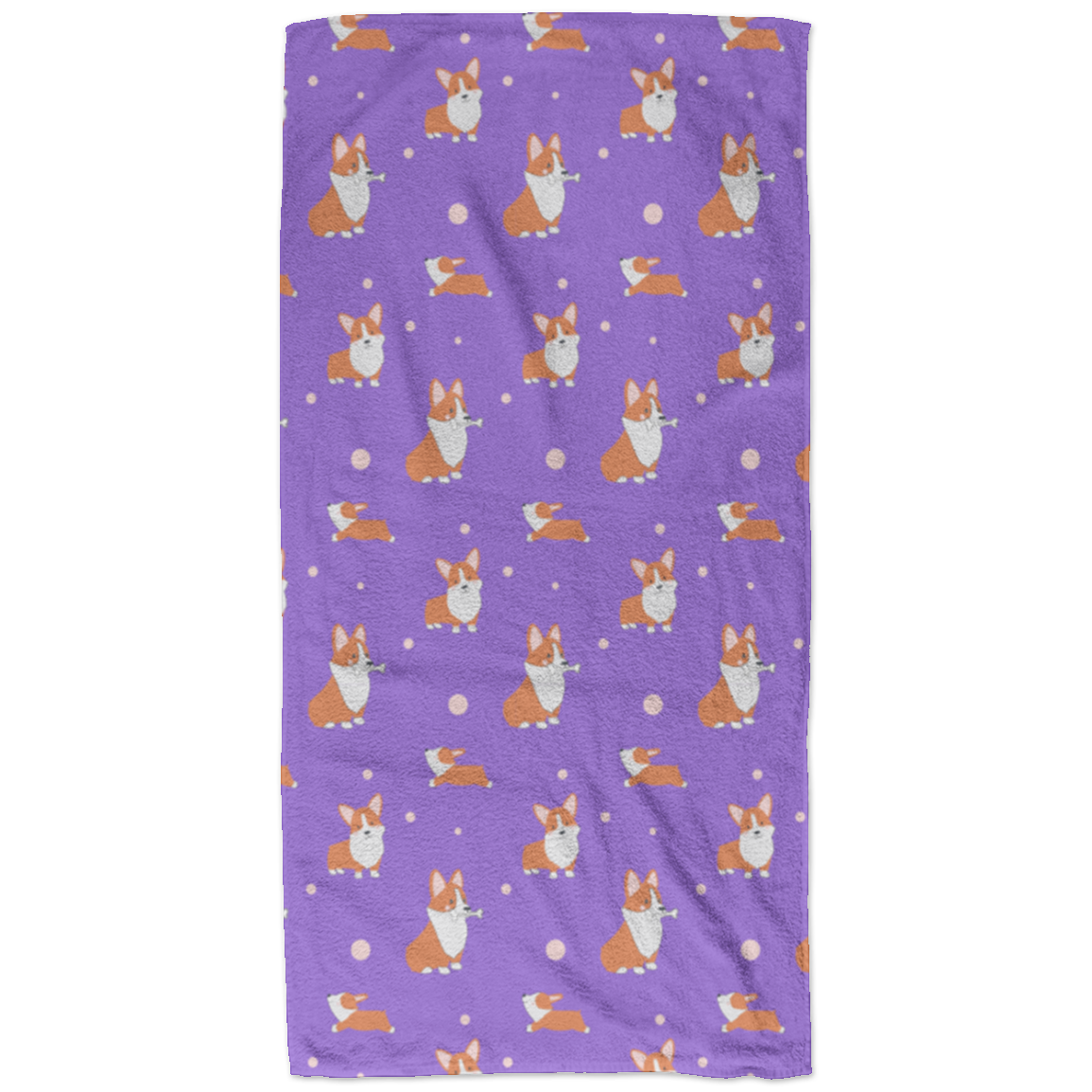 Corgi Beach Towel - Cartoon