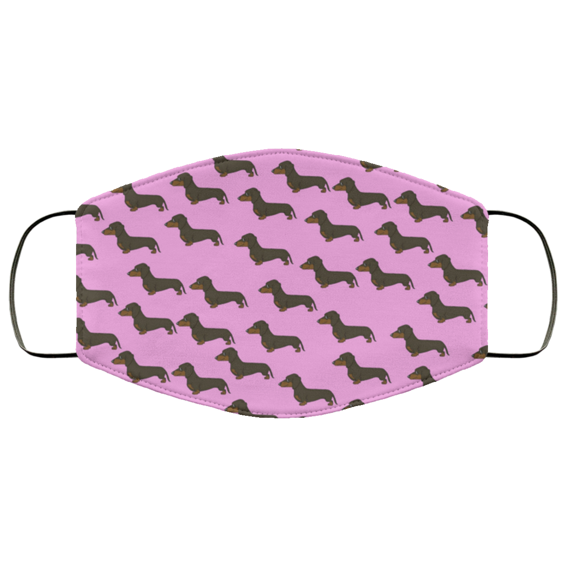 Dachshund Face Cover - Pink CC