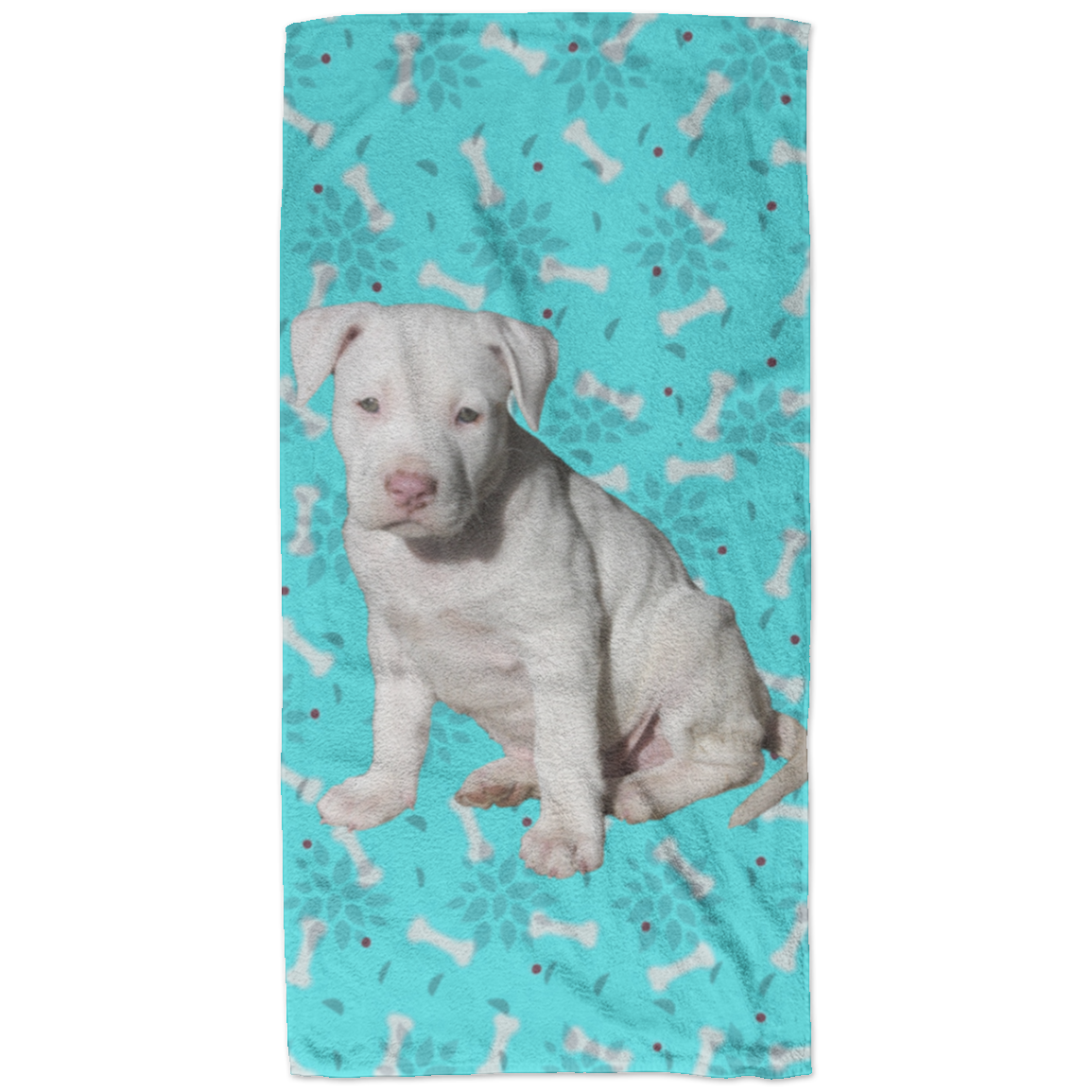 Pitbull Puppy Beach Towel - 32x64